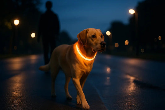 Collier lumineux pour chien : sécurité et visibilité lors des balades nocturnes 🌙🐾