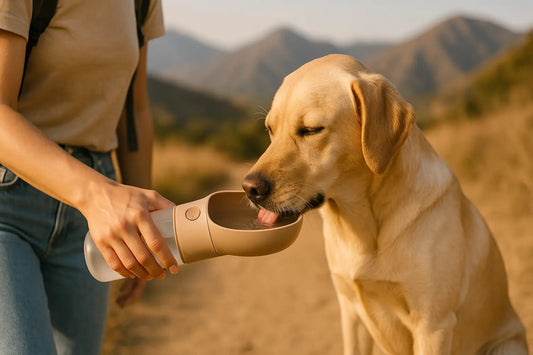 gourde-voyage-chien-hydratation-labrador