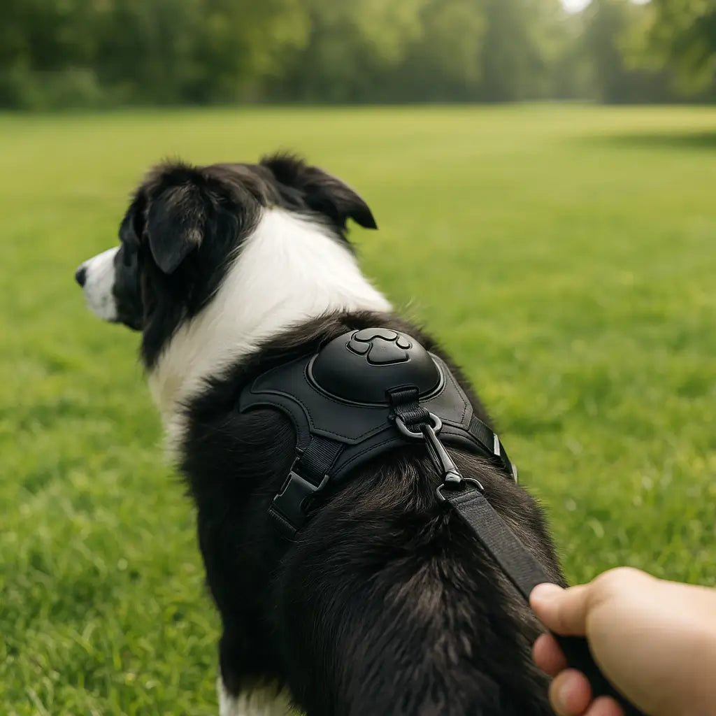 Harnais-laisse-integre-noir-promenade