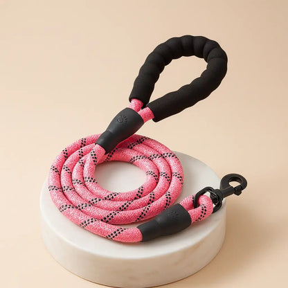 Laisse-pour-chien-robuste-rose