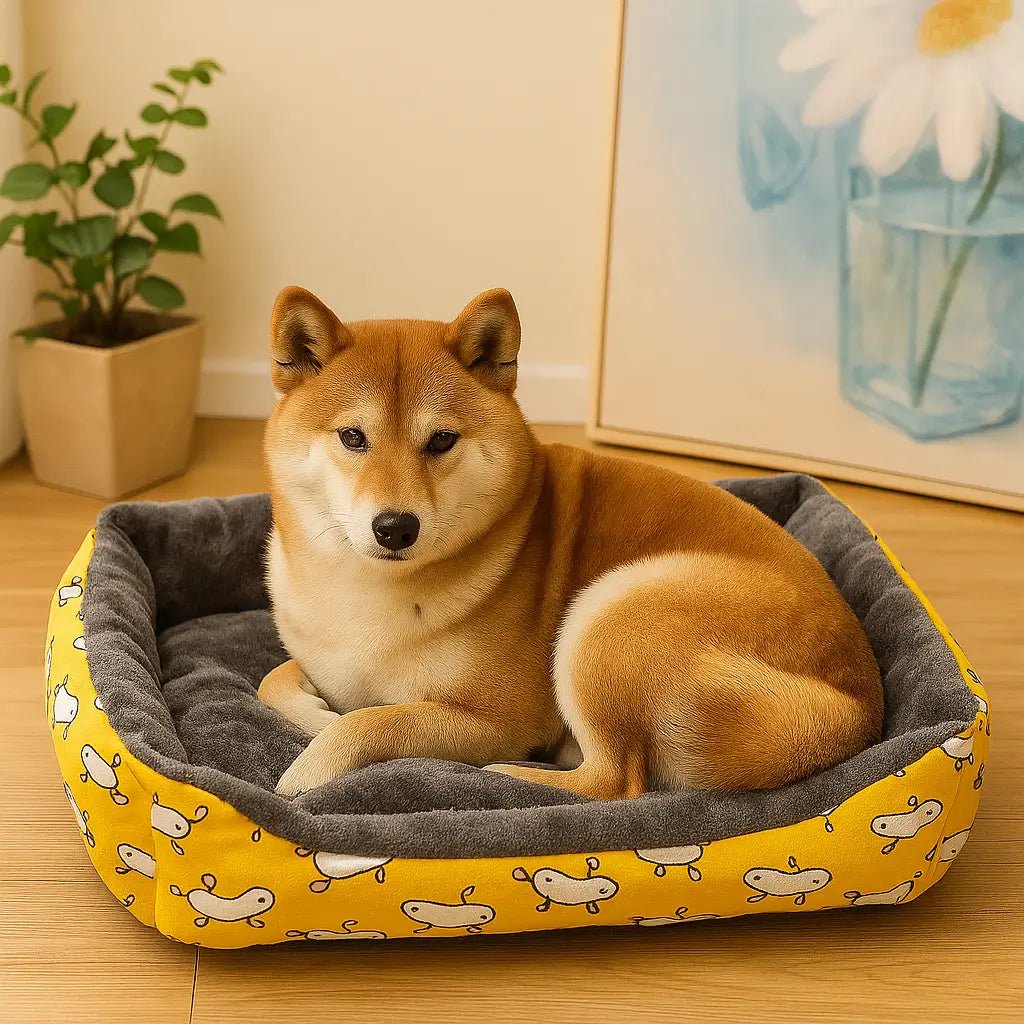 Panier-pour-Chien-CosyDream-jaune